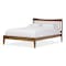 Baxton Studio Edeline Solid Walnut Wood Curvaceous Slatted King Size Platform Bed 125-6914 - alternate 1